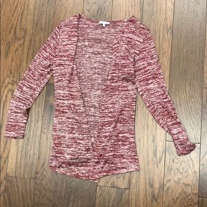 purple/pink washed cardigan